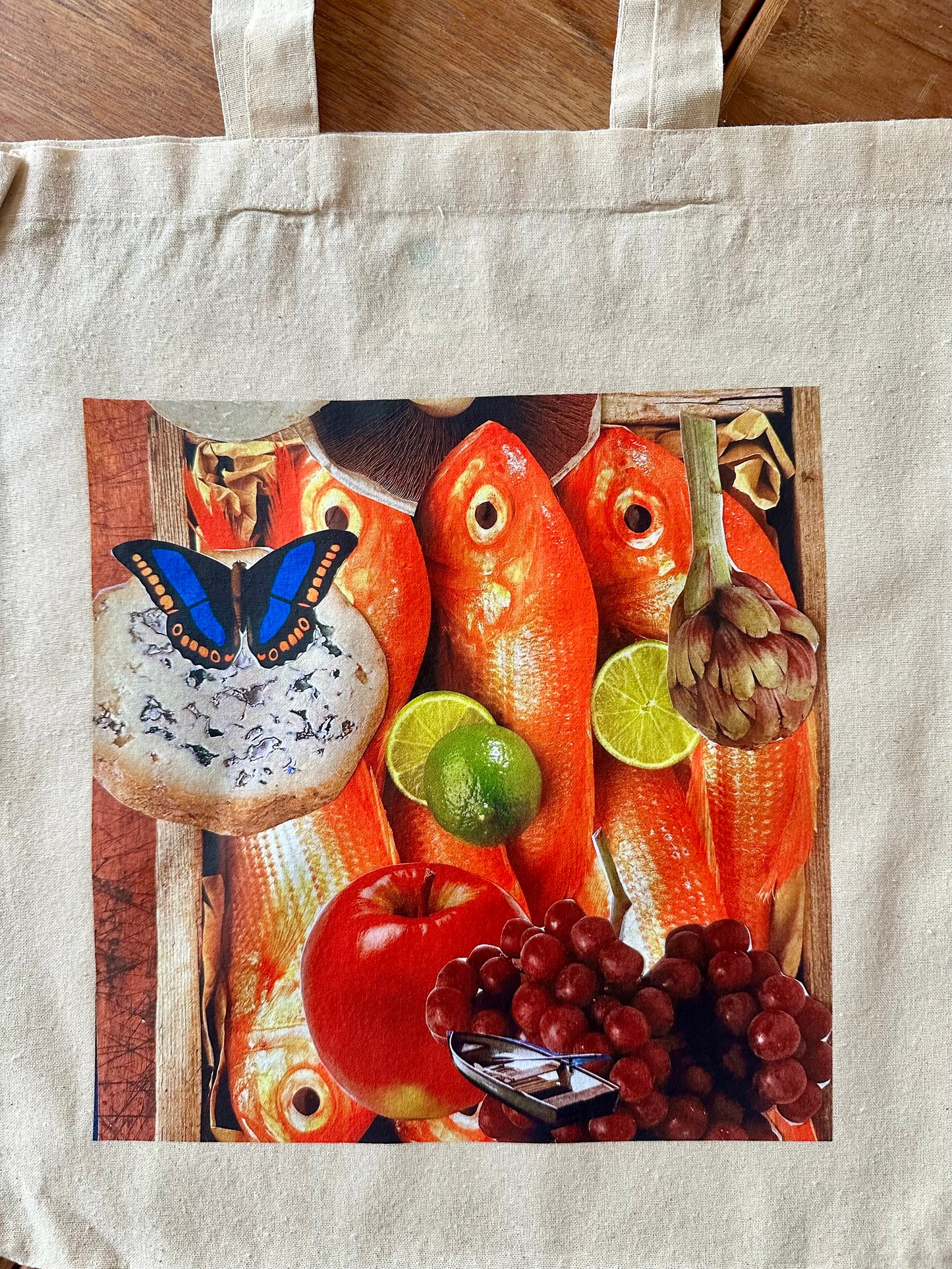 Totebag KÜCHENROMANTIK MIT GOLDFISCHEN