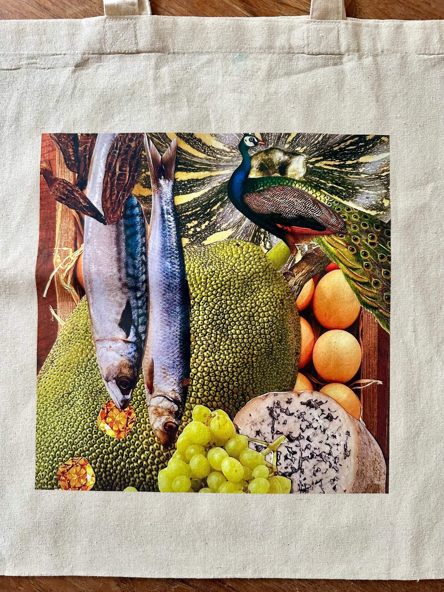 Totebag KÜCHENROMANTIK MIT PFAU