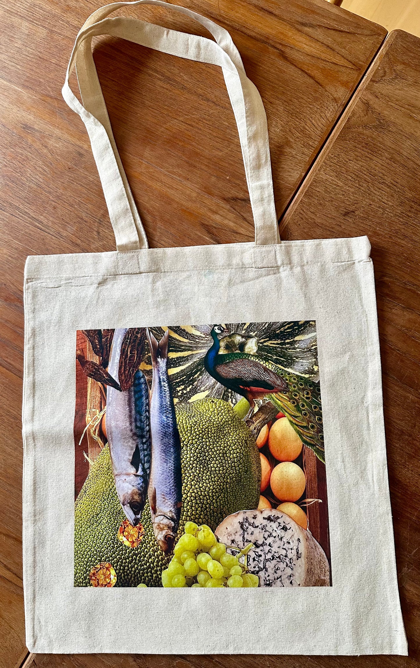 Totebag KÜCHENROMANTIK MIT PFAU