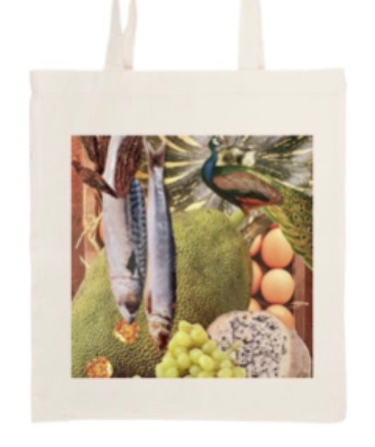 Totebag KÜCHENROMANTIK MIT PFAU