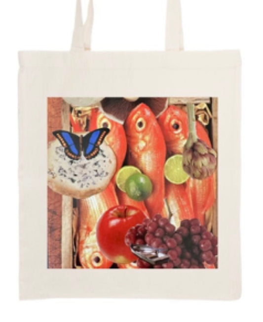 Totebag KÜCHENROMANTIK MIT GOLDFISCHEN