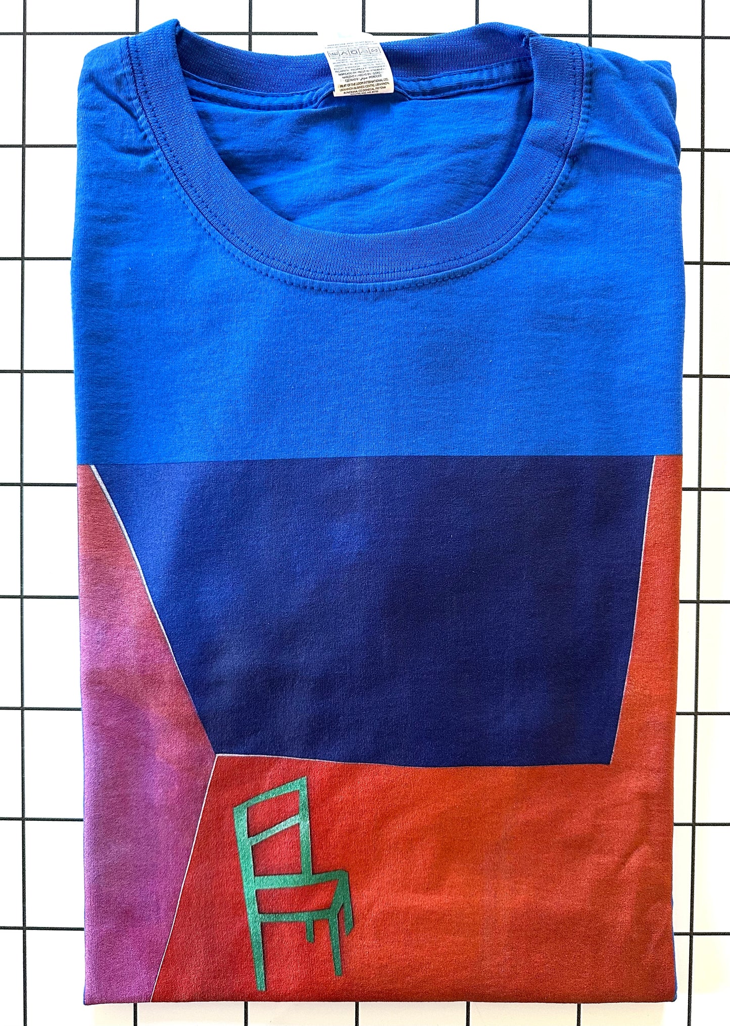 T-Shirt LA CHAMBRE mittelblau XL