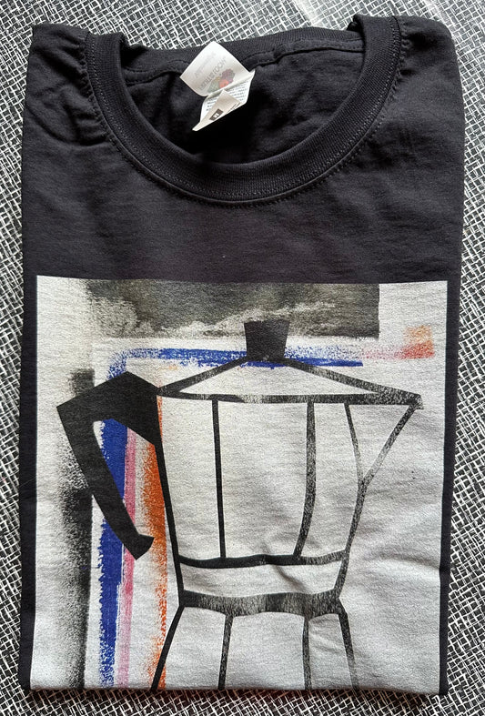 T-Shirt KAFFEE schwarz, L