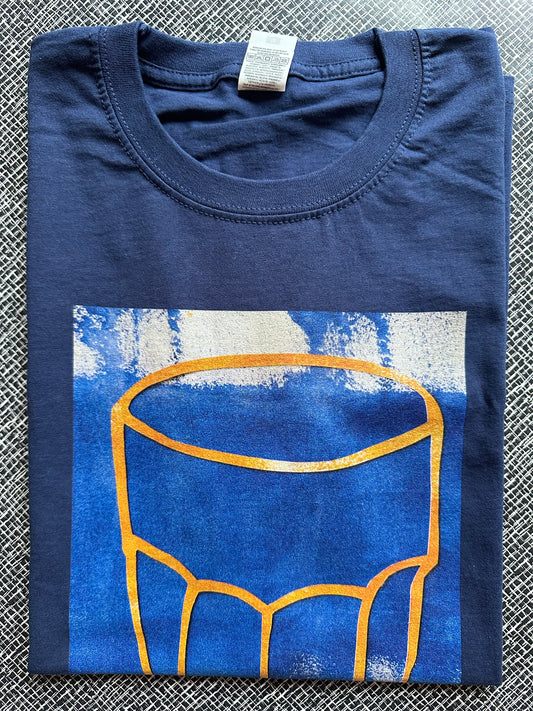 T-Shirt GLAS dunkelblau, M