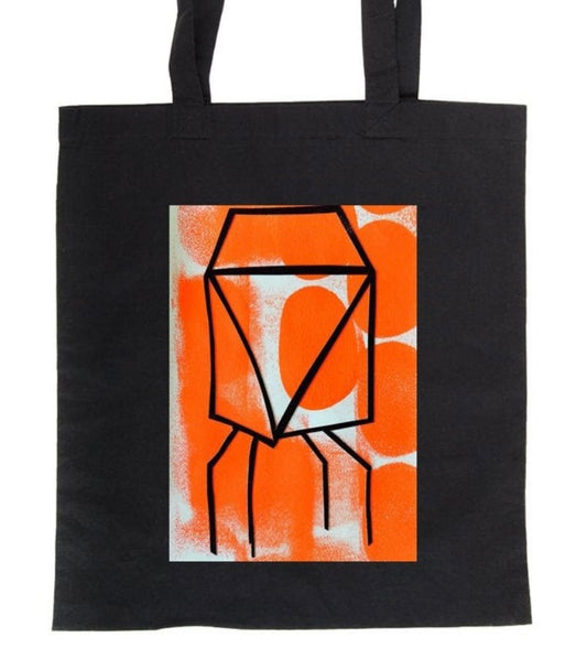 Baumwolltasche LAMPE schwarz